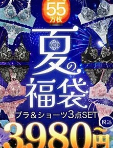 【福袋★ブラセット3点入】ブラジャー&ショーツ3点組入り福袋