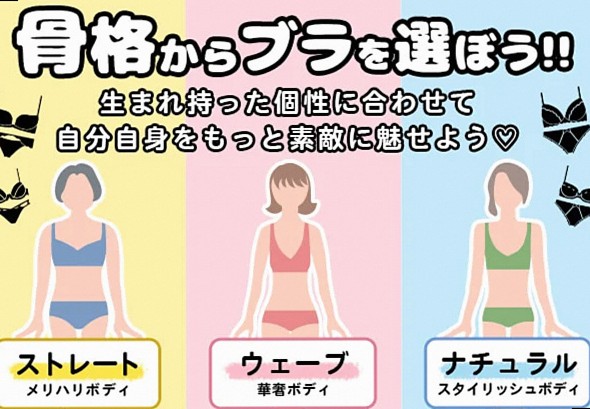 骨格タイプ別ブラ選び特集