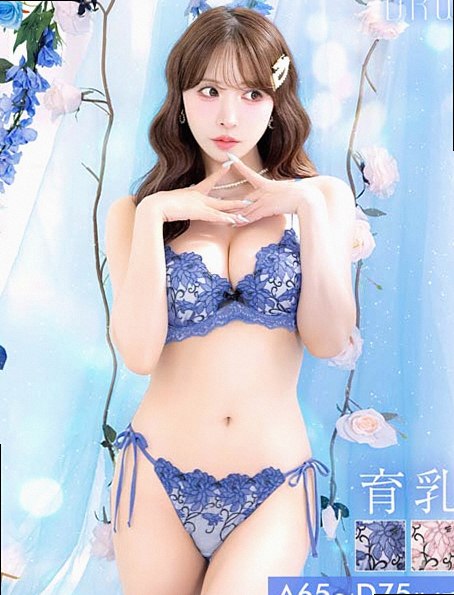 プレシャスフルール美胸脇高ブラジャー＆サイド紐バック透けフルバックショーツ［大ヒット］